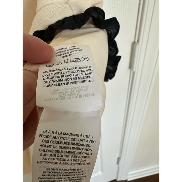 J. CREW Sleeveless Ruffle Trim Shift Dress Size 14 Tall - Picture 10 of 15